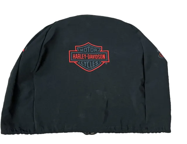 Harley Davidson Helmet Dust Cover/Drawstring Bag - Black, Silver, Red