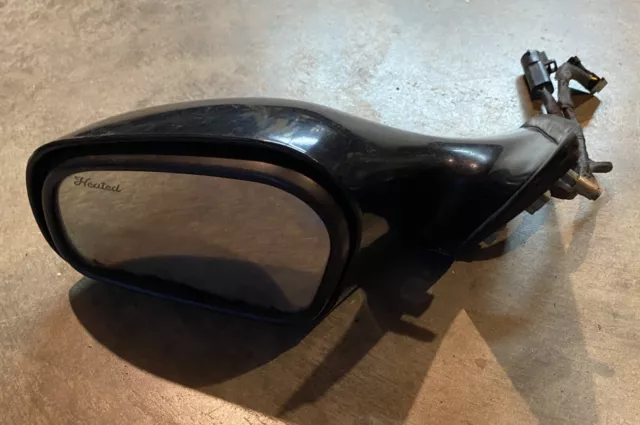 98 99 00 1999 Lincoln Continental Left Driver Mirror Black Heated See Descrip