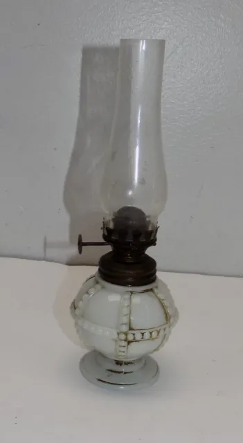 Mini White Oil Lamp Globe