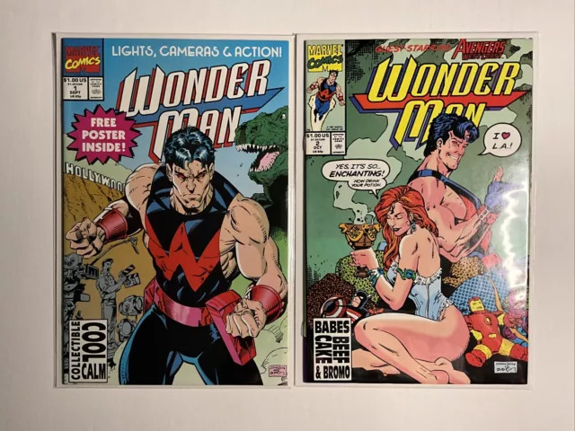 Wonder Man #1-2 (1991) 9.4 NM Marvel High Grade Comic Book Poster