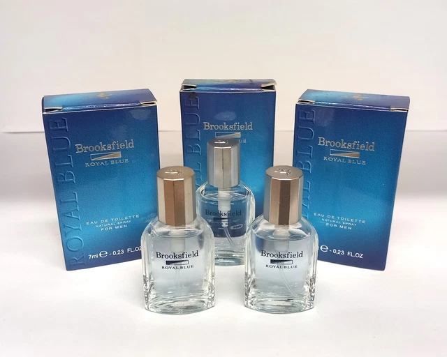 Eau De Toilette BROOKSFIELD Royal Blue Pour Hommes – 25 Ml, Flacon Scellé, Senteur Fraîche Et Boisée Rare