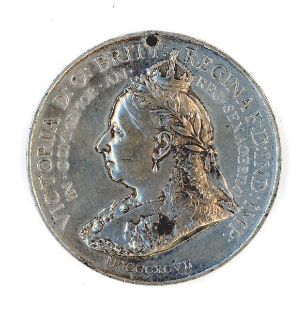 Queen Victoria Diamond Jubilee medallion Primates of All England antique #39