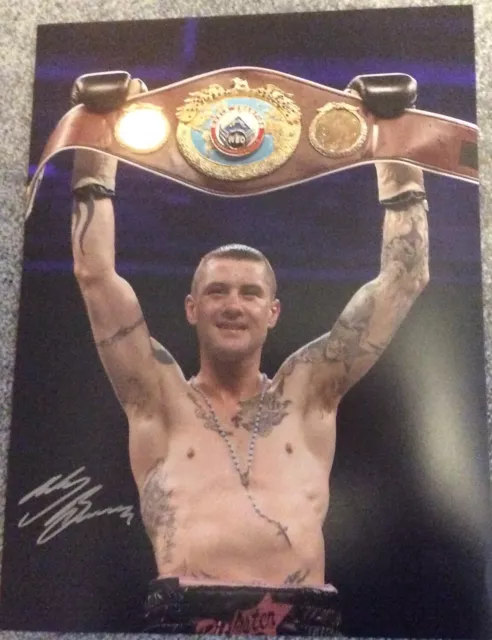Ricky BURNS The Rickster Signed Autograph Boxer 16x12 Montage Photo AFTAL COA