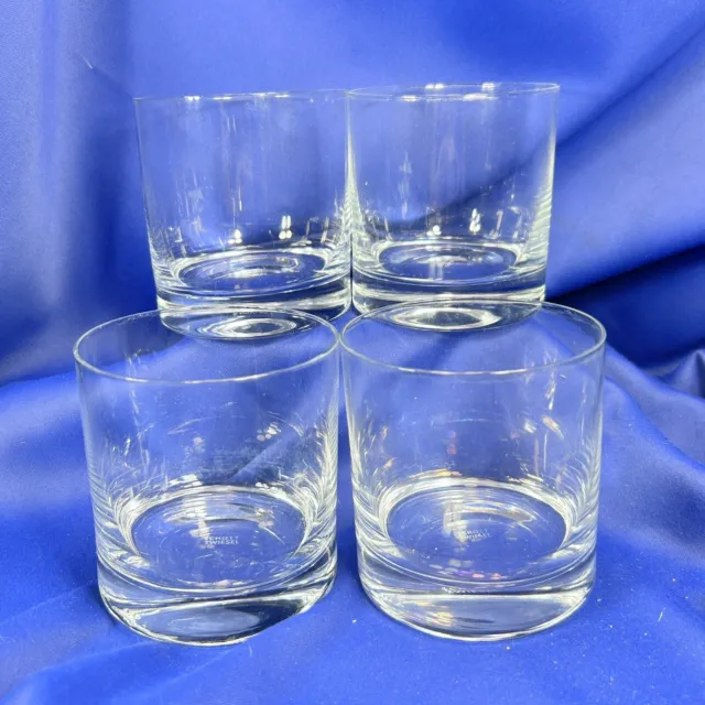 Set Of 4 SCHOTT ZWIESEL Double Old Fashioned PARIS Glasses 3.75" x 3.5"