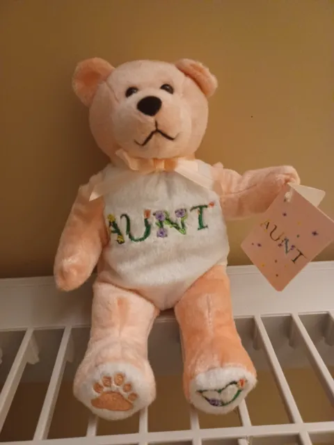 Teddy Bear Aunt Beary Thoughtful 9" Nwt Adorable Bear