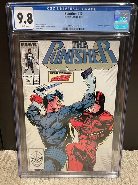 Punisher #10 CGC 9.8 NM/M Daredevil Marvel Comics 1988 White Pages