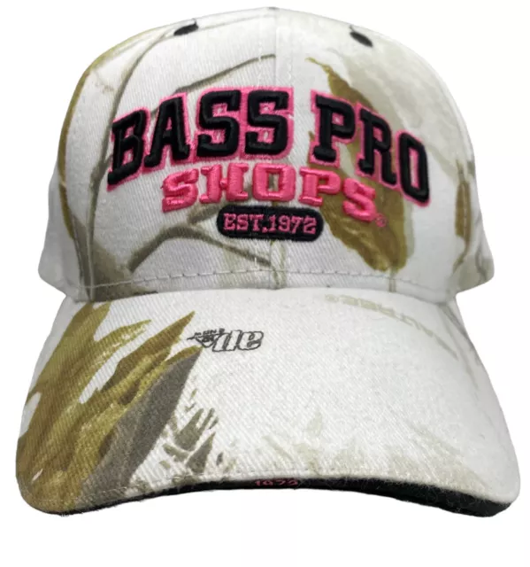 Bass Pro Shops Realtree Camo Pink Logo Embroidered Hat Cap Adjustable Women's