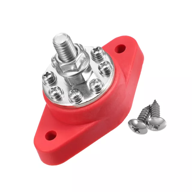 3/8" Strom Verteilung Block 8 Punkt Sammelschiene für Boot Metall Rot