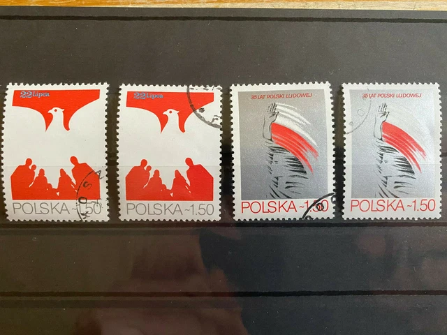 Briefmarken Polen Polska 1979 je 2mal Mi-Nr. 2640 - 2641 gestempelt