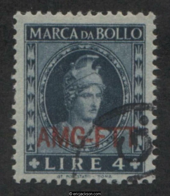 AMG Trieste Fiscal Revenue Stamp, FTT F35 used, VF