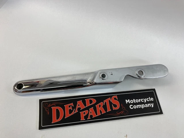 Harley FXR chrome right side rear fender strut cover mount brace
