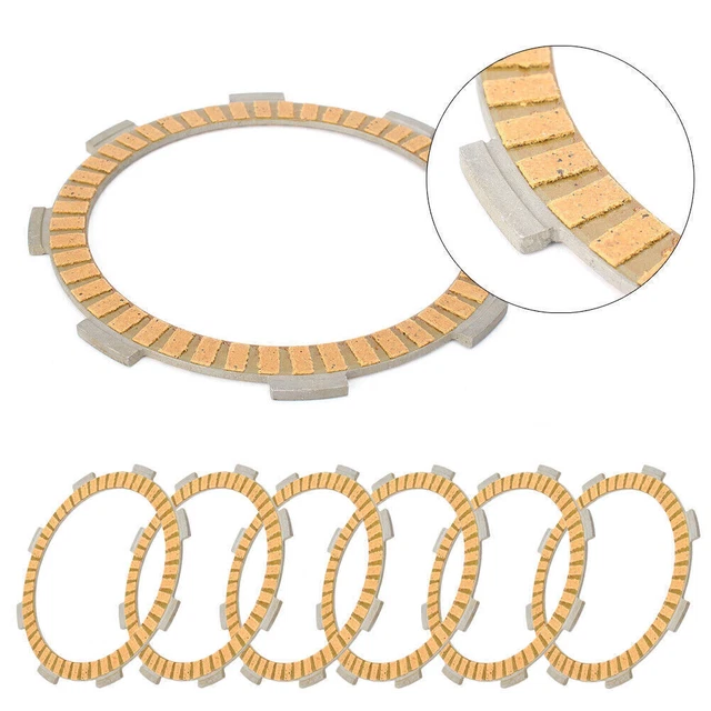 Clutch Friction Disc Plates Kit Fit Honda CBR250RR MC22 1990 - 1996 95 6pcs Gold