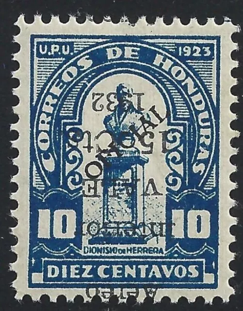 1932 Honduras, Yt Pa 58 Mlh * - Aufdrucksorte Invertiert