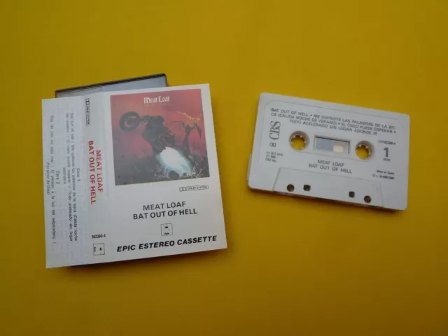 CASSETTE MEAT LOAF - Bat Out Of Hell - SPAIN Press -  982380-4 (M-/M-)