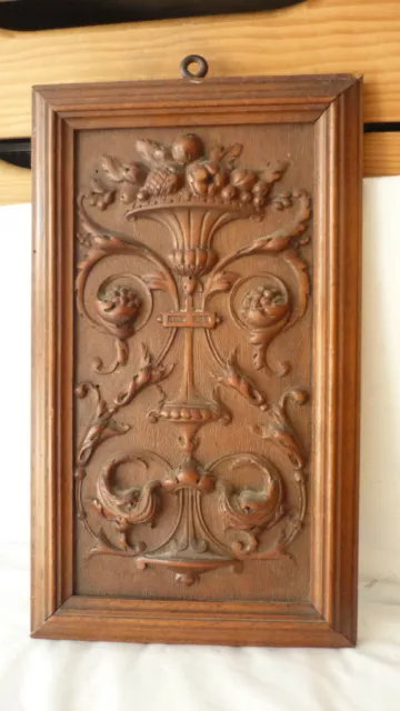 French Antique Deep  Panel Door Solid Walnut Wood