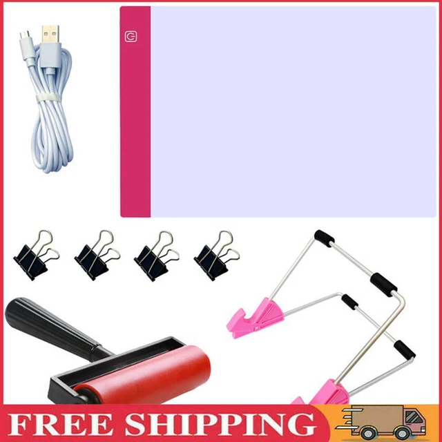 DiamondDIY pintura A4 LED almohadilla de luz LED tablero de dibujo tablero de copia juego de herramientas