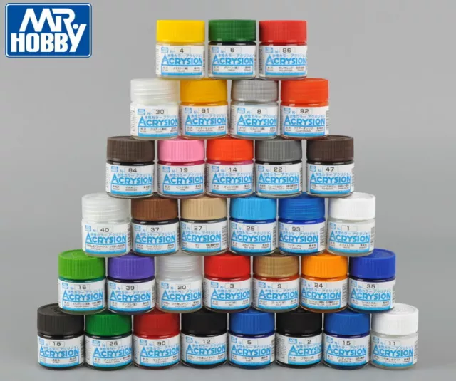 Gunze GSI Mr.Hobby Acrysion Acrylic Color Paint N1-N127 (10ml) multiple choice