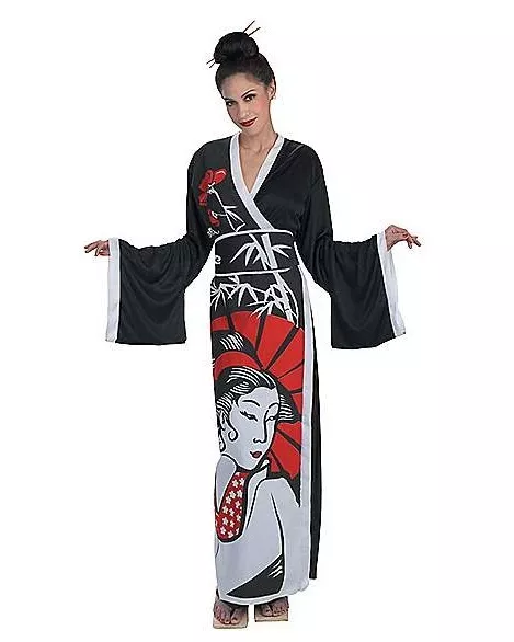Geisha Adults' Women's Japanese Traditional Kimono Halloween  Costume