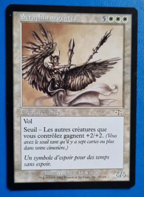 Mtg Magic Séraphin Argenté Excellent Jugement VF