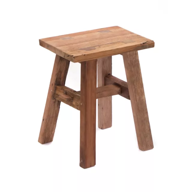 SITZHOCKER "RECTA 42" | Massivholz, 42 cm | Holz Hocker, Blumenbank, Schemel