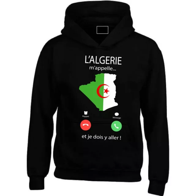 Sweat Capuche Enfant Fille L'algerie M'appelle...