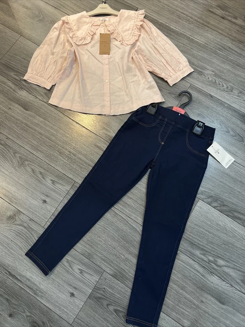 Girls age 8-9 M&S jeans / Next top / outfit bundle BNWT