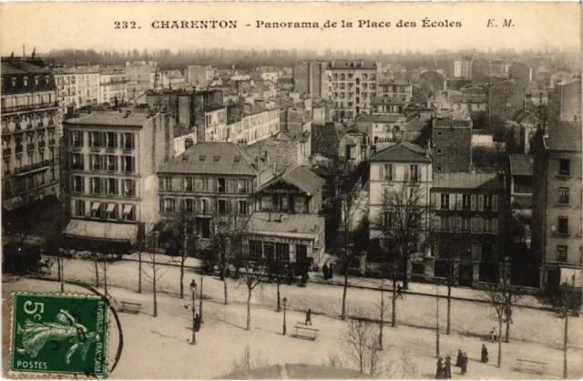 CPA Charenton Panorama de la Place des Ecoles FRANCE (1337887)