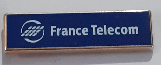 Superbe Pins France Telecom. Satellite, Mappemonde et Minitel. Pins Blanc, Bleu et Or. Signé Arthus Bertrand, Paris. Pins Média. Etat Neuf - Collection