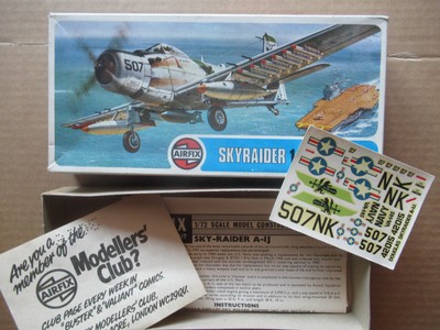 réf: 02030 1975. 1/72 Airfix DOUGLAS SKYRAIDER A-IJ maquette complète AIRFIX . 