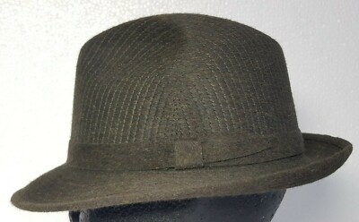Borsalino PETER HAT CAPPELLO 56 VINTAGE HAT FEDORA FUR MENS BORSALINO VERDE FELT MEL26 
