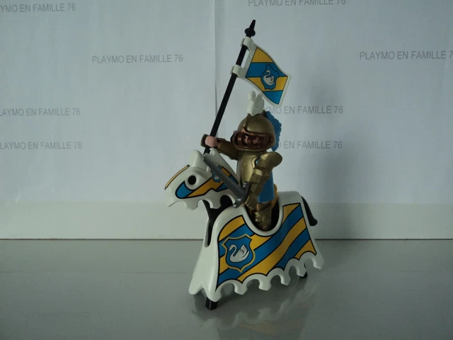 Playmobil Vintage Médiéval - Chevalier Garde Avec Lance - Set 3667 De 1993 - Occasion Bon État