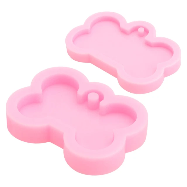 2 piezas moldes de goma para pasteles huesos de perro sartén moldes de huesos de perro cupcake de silicona