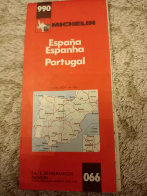 Carte MICHELIN 990 FRANCE 1994 COLLECTOR ESPAGNE SPAIN PORTUGAL