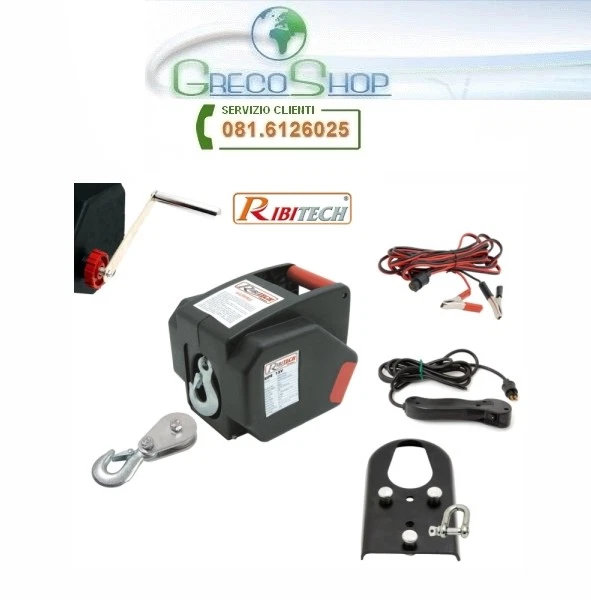 Verricello Elettrico 12V 2000 Lbs Con Telecomando Wireless - Argano/Paranco Per Traino, Sollevamento - Foto 7