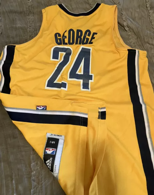PAUL GEORGE INDIANA PACERS Basketball ADIDAS Sewn SMALL Jersey NBA