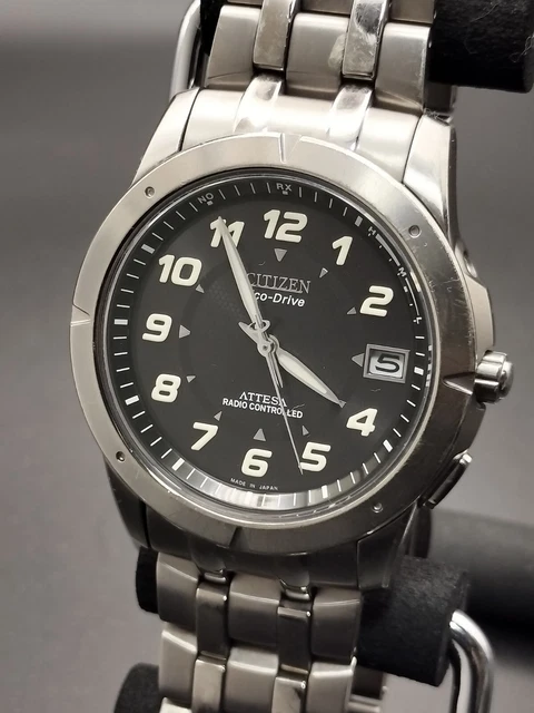 CITIZEN ATTESA ECO-DRIVE H110-T009425TA Radio Solar Men's Watch ...