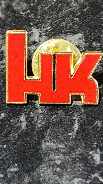 Heckler Koch Red Hk Logo Pin