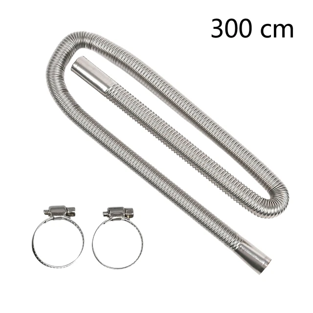 Tuyau d'échappement de chauffage auxiliaire flexible et réglable installation