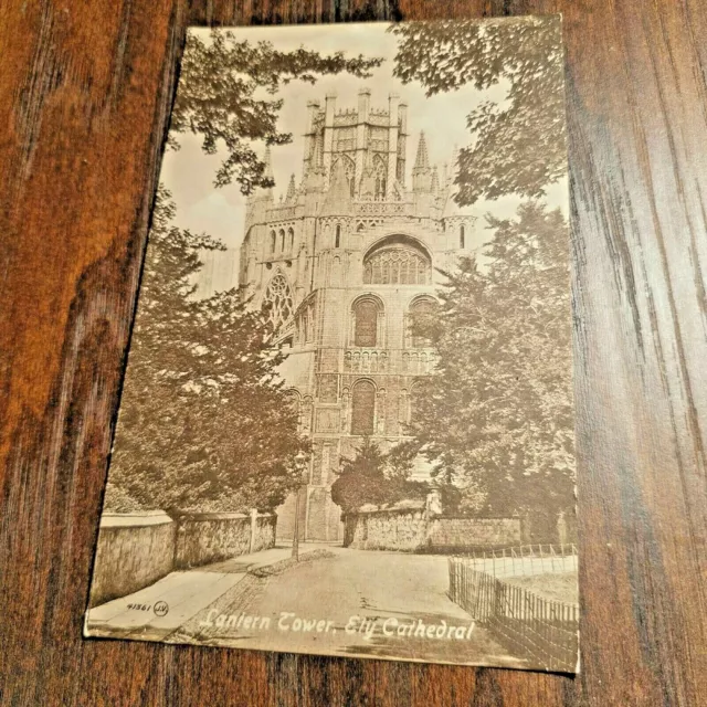 Vintage Postcard Lantern Tower Ely Cathedral Cambridgeshire Postally Unused