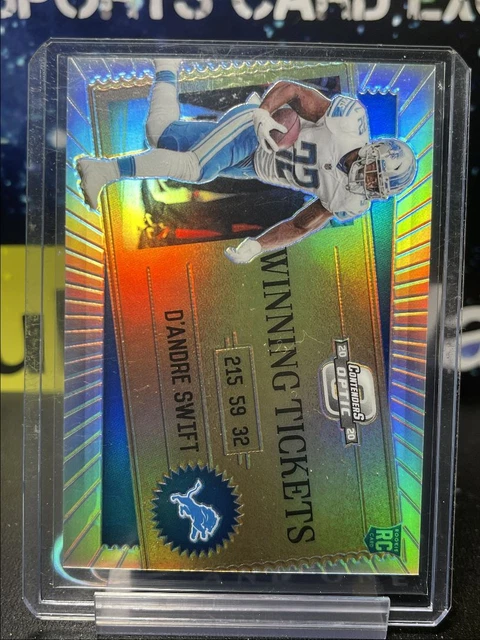 2020 Optic Contenders Winning Tickets Silver D'Andre Swift RC WHC276
