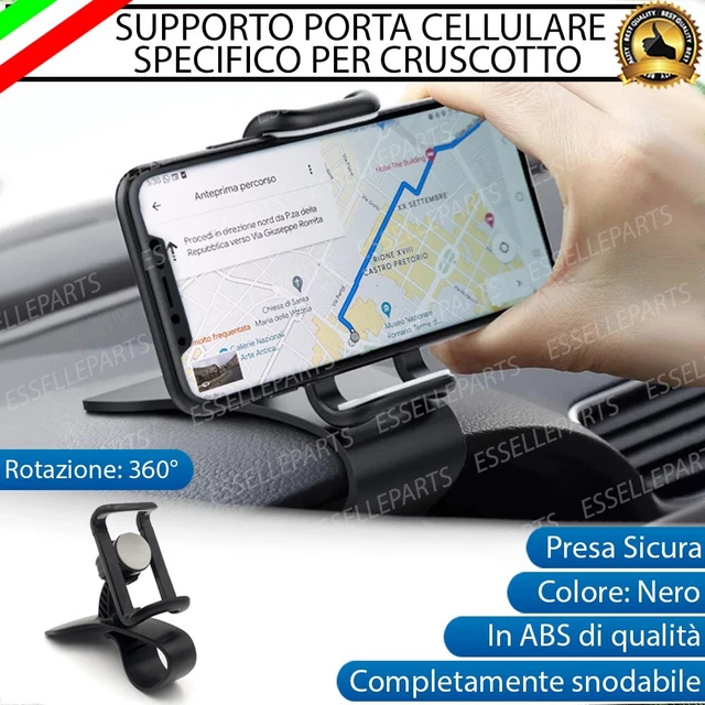 Supporto Calibro Cruscotto Auto - Per Manometri 52mm, Nero, Con Nastro Biadesivo - Foto 3