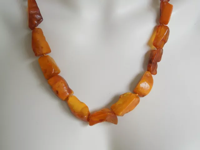 Collier, Catena Di Butterscotch / Miele Natura Ambra Pezzi 54,9 G/61 CM 3