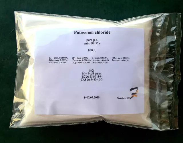 Potassium chloride (E508) - 99.5% pure p.a powder