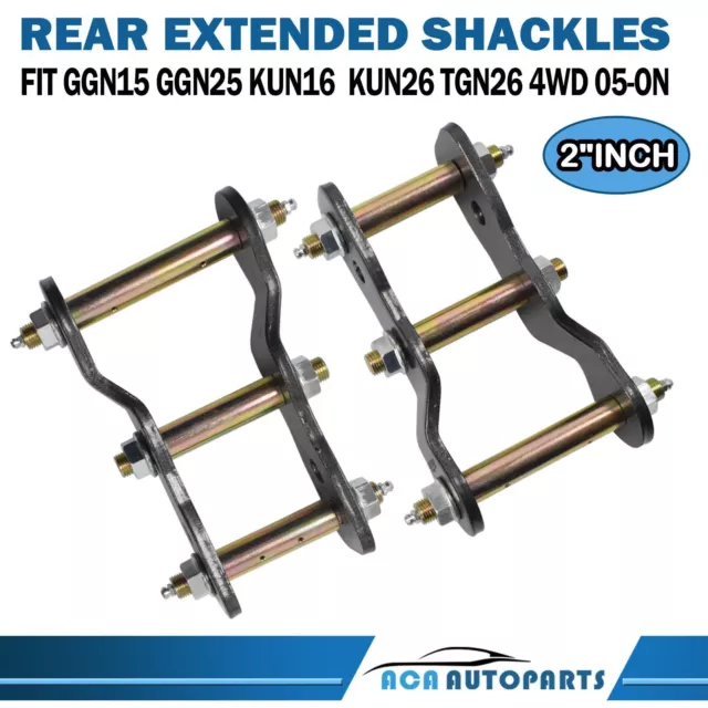 Rear Extended Greasable Shackles 2" inch Lift Kit For Toyota Hilux Vigo 05-2014