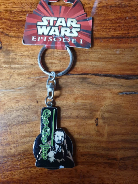Star Wars Episode 1 Qui-Gon Jinn Metal Keyring--New With Tag