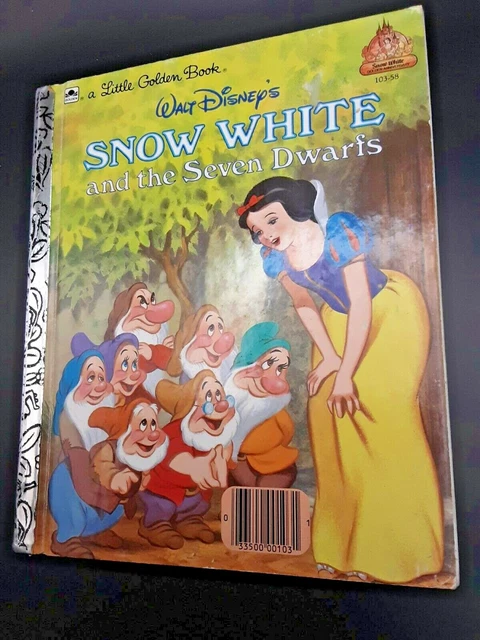 WALT DISNEY'S SNOW White and the Seven Dwarfs Little Golden Book 1984 £ ...