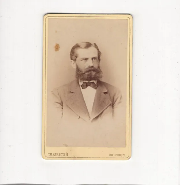 CDV Foto Herrenportrait - Dresden um 1880