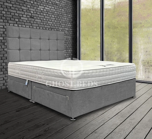 MEMORY FOAM DIVAN Bed Set With Mattress And Headboard *Next Day