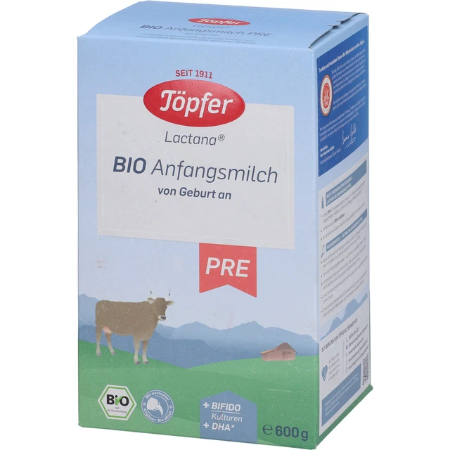 Töpfer Lactana Bio Anfangsmilch von Geburt an Pulver, 600 g Pulver 6081873 2