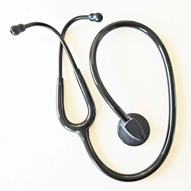 Stealth Black Stethoscope, Single Head, 31" long